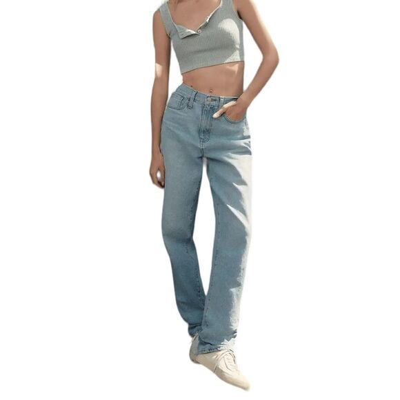 Madewell Denim - Madewell Tall Baggy Straight Jeans Size 26